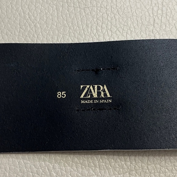 Zara Women’s Silver Sash Belt with Gold Buckle - Made in Spain - EU 85/US 34/M - Picture 9 of 11